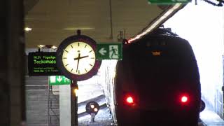 TRAINS AT HELSINGBORG SWEDEN CENTRAL STATION [upl. by Lleihsad407]