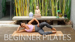 25 MIN FULL BODY PILATES WORKOUT FOR BEGINNERS No Equipment [upl. by Eeryt]