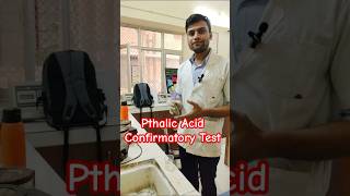 Confirmative Test for Pthalic Acid shorts viralshorts [upl. by Nolte]