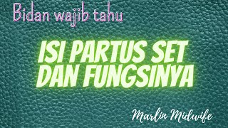 Isi Partus Set dan Fungsinya [upl. by Aysahc]