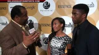 Chadwick Boseman amp Nicole Beharie Talk With Roland Martin About 42 In An Exclusive Interview [upl. by Eltsyrhc]