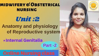 MIDWIFERY AND OBSTETRICAL NURSING INTERNAL GENITALIA [upl. by Eiznekcm]