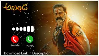 Akhanda Om Shiva Shambo Ringtone  Akhanda Ringtones Download [upl. by Attelra]