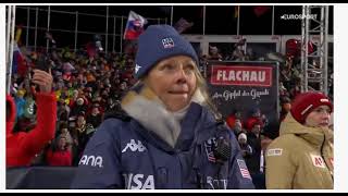 Mikaela Shiffrin Ski Alpin Flachau Nachtslalom der Damen Lauf 2 [upl. by Hole]