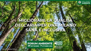 Migliorare la qualità dell’aria per una Milano sana e inclusiva [upl. by Melesa]