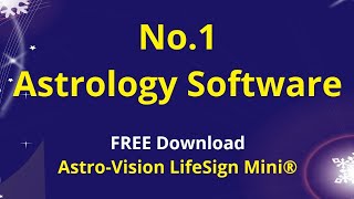 No1 Astrology Software  Free Download  AstroVision LifeSign Mini [upl. by Acirfa]