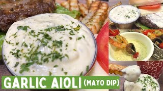 Garlic Aioli Recipe  Pinoy Flavor [upl. by Ilzel]