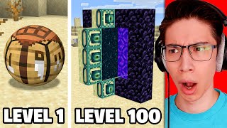 Testing Cursed Minecraft Builds From Level 1 to Level 100 [upl. by Lilak]