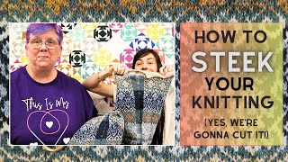 How to Steek yes cut your Knitting [upl. by Liss561]