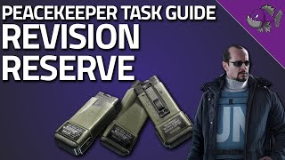 Revision Reserve  Peacekeeper Task Guide  Escape From Tarkov [upl. by Ohnuj16]