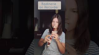 Badinerie on recorder [upl. by Inahs]