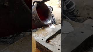 shorts Metal Casting Art viral smelting [upl. by Ilam]