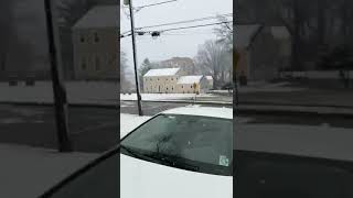 Snow ❄️ At morris avenue United States of America 🇺🇸Njshortvideos folloforfollowback [upl. by Siuqramed287]