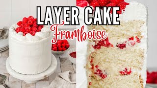 Layer Cake Framboise Chantilly Mascarpone  Léger et Gourmand  Sweetly Cakes [upl. by Stavros]