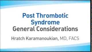 Post Thrombotic Syndrome [upl. by Divad]