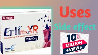 Erli plus XR Tablet Use in Urdu Hindi  Erli plus Tablet side effect [upl. by Adnirak]