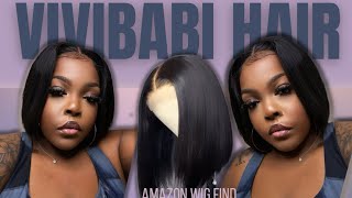 70 BOB WIG FROM AMAZON VIVIBABI HAIR [upl. by Nylsoj]