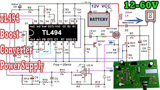 TL494 Adjustable DCDC Boost Converter Switching Power Supply 1260V 100W  ElectroBUFF [upl. by Anirtal]