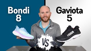 Hoka Bondi 8 vs Gaviota 5 Review by a Foot Specialist [upl. by Gilmer596]