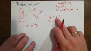 Relativiteitstheorie tijdreklengtekrimpgamma en lorentzfactor [upl. by Arahset]