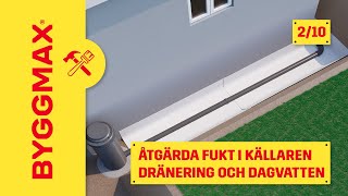 Åtgärda fukt i källaren del 2 dränering och dagvatten [upl. by Davide]