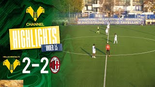 Highlights Under 15  Hellas VeronaMilan 22 [upl. by Yllitnahc41]