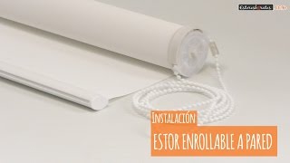 Como instalar un estor enrollable normal a cadena [upl. by Mahan]