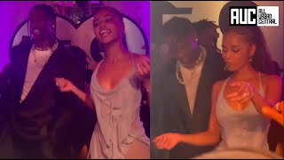 Tyla Backs That Thang Up On Travis Scott At GQ Party [upl. by Selry]