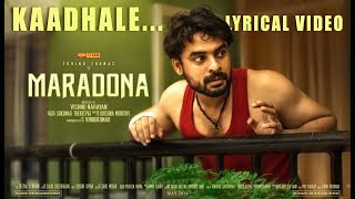 Maradona  Kaadhale Official Lyric Video  Tovino Thomas Sharanya  Vishnu Narayan  Sushin Shyam [upl. by Kinimod]