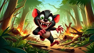 TASMANIAN DEVIL Ruining The Jungle  Animation Cartoon [upl. by Shifra807]