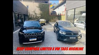 Comparativo JEEP COMPASS X VW TAOS QUAL VOCÊ ESCOLHE [upl. by Alokin]