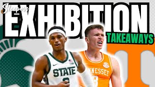 Michigan State vs Tennessee  Exhibition Game Takeaways [upl. by Emoreg]