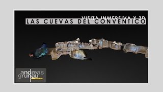 Recorrido inmersivo y 3D de las cuevas del conventico [upl. by Derreg]