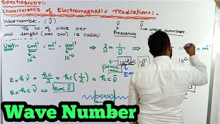 wave number  Characteristics of Electromagnetic radiation  Spectroscopy [upl. by Auqeenahs]