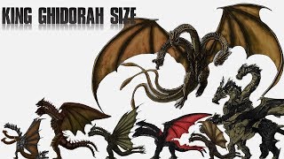 King Ghidorah Size Comparison 19642019 [upl. by Fahland]