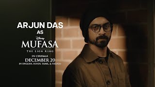 Voice of Mufasa in Tamil ARJUN DAS  Mufasa The Lion King  In Cinemas 20 December [upl. by Arak]