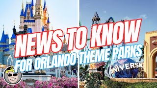 News To Know For Disney World ResortUniversal Orlando Resort [upl. by Jadda]