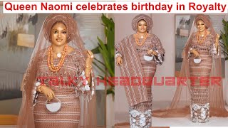 Queen Naomi celebrates birthday in grandstyle and Ooni reacts [upl. by Zweig]