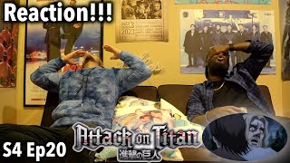 ATTACK ON TITAN 4x20 REACTION  MEMORIES OF THE FUTURE [upl. by Tonya91]