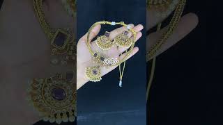 Neck setlatestimitationjewelleryatwholesaleprice bridaljewellery necklace [upl. by Conrade]