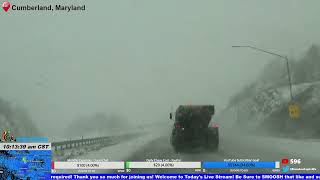 Snowstorm in the Mountains of Maryland  Live Stream Archive [upl. by Shabbir]