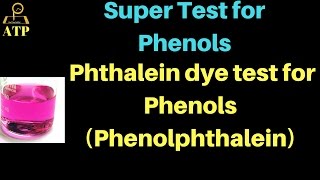 Phthalein dye test for Phenols Phenolphthalein  IIT JEE  Vineet Khatri  ATP STAR [upl. by Tracie]