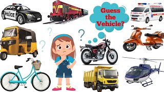 GUESS the VEHICLES in 5 SECONDS  KIDS QIZZ  Vehicles  Game for Kids  Transport Vehicles for Kids [upl. by Donal]