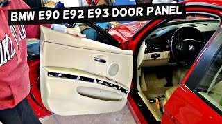 BMW E90 E92 E93 FRONT DOOR PANEL REMOVAL 316i 318i 320i 325i 328i 330i 335i 316d 318d 320d 330d 335d [upl. by Cadmar]