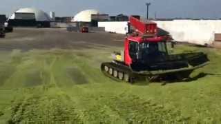 PistenBully GreenTech UK 2013 harvest wwwoffpisteagricouk [upl. by Kask]