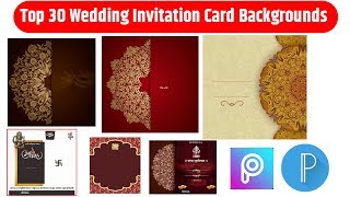 Top 30 Wedding Invitation Card Designs download  Picsart Wedding Invitation Editing Material [upl. by Eyahs]