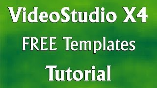 Corel VideoStudio Pro X4  How to Download Free Templates Tutorial [upl. by Plantagenet]