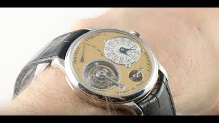 FP Journe Tourbillon Remontoir Gen 1 Series 4 Luxury Watch [upl. by Low]