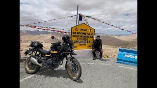 THE LEHLADAKH RIDE Episode3 Climbing the Towering Umlingla [upl. by Ahsikit]