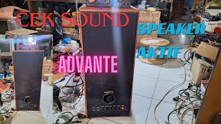 Cek Sound Speaker Aktif Advante serviselektronik speakeraktif advantech [upl. by Nosredna]